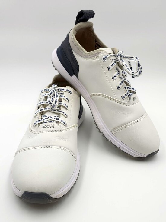 TRUE Linkswear Lux Tour Leather Waterproof Golf Shoes White Men\'s Size 9.5 NEW main image 6